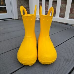 Crocs Kids Rainboots Yellow, Size C13